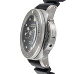 Panerai Luminor Submersible 1950 3 Days Automatic PAM00305 (Onbekend (willekeurig serienummer)) - Zwart wijzerplaat 47mm Titanium (6/8)