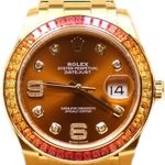 Rolex Pearlmaster 86348SAJOR (2018) - Brown dial 39 mm Yellow Gold case (1/2)