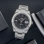 Rolex Datejust II 116300 (Onbekend (willekeurig serienummer)) - Zwart wijzerplaat 41mm Staal (1/8)