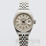 Rolex Lady-Datejust 79174 (2002) - Zilver wijzerplaat 26mm Staal (1/8)