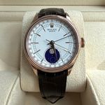 Rolex Cellini Moonphase 50535 (2023) - Wit wijzerplaat 39mm Roségoud (1/7)