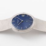 Patek Philippe Calatrava 3445/6 (1970) - Blue dial 35 mm White Gold case (6/8)