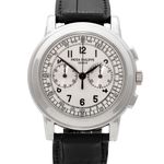 Patek Philippe Chronograph 5070G (2004) - Zilver wijzerplaat 43mm Witgoud (1/4)