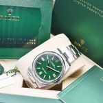 Rolex Oyster Perpetual 41 124300 (2024) - Groen wijzerplaat 41mm Staal (7/7)