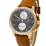 IWC Portuguese Chronograph IW371433 (2006) - Grey dial 41 mm Red Gold case (1/5)