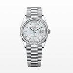 Rolex Day-Date 36 128396TBR (2023) - Parelmoer wijzerplaat 36mm Platina (1/1)