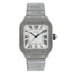 Cartier Santos WSSA0089 (2026) - Wit wijzerplaat 39mm Titanium (1/6)