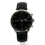 IWC Portuguese Chronograph IW371609 (2023) - Black dial 41 mm Steel case (1/7)