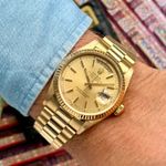 Rolex Day-Date 18038 (1987) - Gold dial 36 mm Yellow Gold case (2/8)