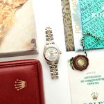 Rolex Lady-Datejust 69173 (1991) - Zilver wijzerplaat 26mm Goud/Staal (8/8)