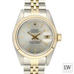 Rolex Lady-Datejust 69173 (1991) - Zilver wijzerplaat 26mm Goud/Staal (2/8)