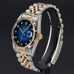 Rolex Datejust 36 16233 (1990) - Blauw wijzerplaat 36mm Goud/Staal (4/8)