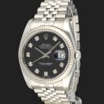 Rolex Datejust 36 116234 (2018) - Black dial 36 mm Steel case (1/8)