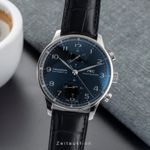 IWC Portuguese Chronograph IW371447 (Unknown (random serial)) - Black dial 41 mm Steel case (1/8)