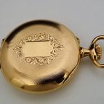 Longines Pocket watch Unknown (Before 1900) - White dial 46 mm Yellow Gold case (5/8)