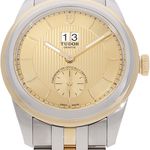 Tudor Glamour Double Date 57103 (2024) - Champagne wijzerplaat 42mm Staal (2/5)