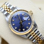 Rolex Lady-Datejust 69173 (1998) - Blauw wijzerplaat 26mm Goud/Staal (1/8)