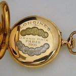 Longines Pocket watch Unknown (Before 1900) - White dial 46 mm Yellow Gold case (6/8)