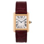 Cartier Tank Solo W5200024 (Onbekend (willekeurig serienummer)) - Zilver wijzerplaat 31mm Roségoud (1/7)