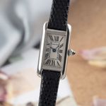 Cartier Tank Louis Cartier W1540856 (1995) - Zilver wijzerplaat 14mm Witgoud (3/8)