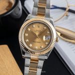 Rolex Datejust II 116333 (2014) - Champagne wijzerplaat 41mm Goud/Staal (1/8)