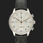 IWC Portuguese Chronograph IW371604 (2024) - Zilver wijzerplaat 41mm Staal (3/8)