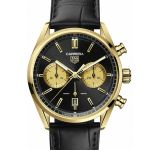 TAG Heuer Carrera CBN2044.FC8313 (2023) - Black dial 42 mm Yellow Gold case (2/3)