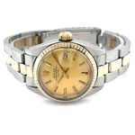 Rolex Oyster Perpetual Lady Date 6517 (1969) - Champagne dial 26 mm Gold/Steel case (1/8)