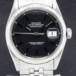 Rolex Datejust 1601 (1964) - Black dial 36 mm Steel case (1/6)