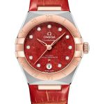 Omega Constellation 131.23.29.20.99.002 (2026) - Rood wijzerplaat 29mm Staal (1/1)