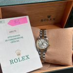 Rolex Lady-Datejust 69173 (1991) - Silver dial 26 mm Gold/Steel case (1/8)