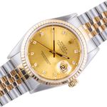 Rolex Datejust 36 16233 (1993) - Champagne dial 36 mm Gold/Steel case (1/8)