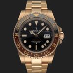 Rolex GMT-Master II 126715CHNR (2018) - Black dial 40 mm Rose Gold case (3/8)