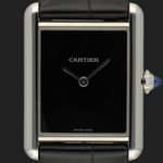 Cartier Tank WSTA0072 (2023) - Black dial 34 mm Steel case (2/8)