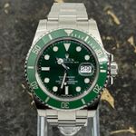 Rolex Submariner Date 116610LV (2016) - Green dial 40 mm Steel case (2/8)