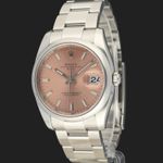 Rolex Oyster Perpetual Date 115200 (2010) - Roze wijzerplaat 34mm Staal (1/8)