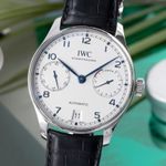 IWC Portuguese Automatic IW500705 (Onbekend (willekeurig serienummer)) - Zilver wijzerplaat 42mm Staal (3/8)