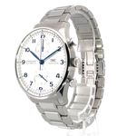 IWC Portuguese Chronograph IW371617 (2021) - Silver dial 41 mm Steel case (2/7)