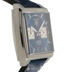 TAG Heuer Monaco Calibre 12 CAW2111 (2005) - Blue dial 39 mm Steel case (6/8)