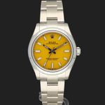 Rolex Oyster Perpetual 31 277200 (2021) - Yellow dial 31 mm Steel case (3/8)