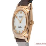 Rolex Cellini 5320 (1999) - Silver dial 32 mm Red Gold case (6/8)