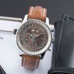 Breitling Montbrillant Datora A21330 (Unknown (random serial)) - Bronze dial 43 mm Steel case (1/8)