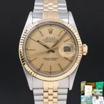 Rolex Datejust 36 16013 (1987) - Champagne dial 36 mm Gold/Steel case (1/8)