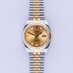 Rolex Datejust 36 116233 (2005) - Champagne wijzerplaat 36mm Goud/Staal (3/8)