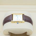 Cartier Tank Vermeil 590005 (Unknown (random serial)) - White dial 23 mm Silver case (4/8)