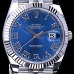 Rolex Datejust 41 126334 (2022) - Blue dial 41 mm Steel case (7/8)