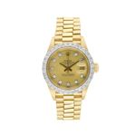 Rolex Lady-Datejust 6913 (1979) - Champagne wijzerplaat 26mm Geelgoud (1/5)