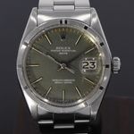 Rolex Oyster Perpetual Date 1501 (1970) - Green dial 34 mm Steel case (1/8)