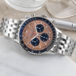 Breitling Navitimer 1 B01 Chronograph AB0138241K1A1 (Unknown (random serial)) - Red dial 43 mm Steel case (2/8)