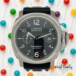 Panerai Luminor Marina Automatic PAM00164 (2007) - Zwart wijzerplaat 44mm Staal (1/8)